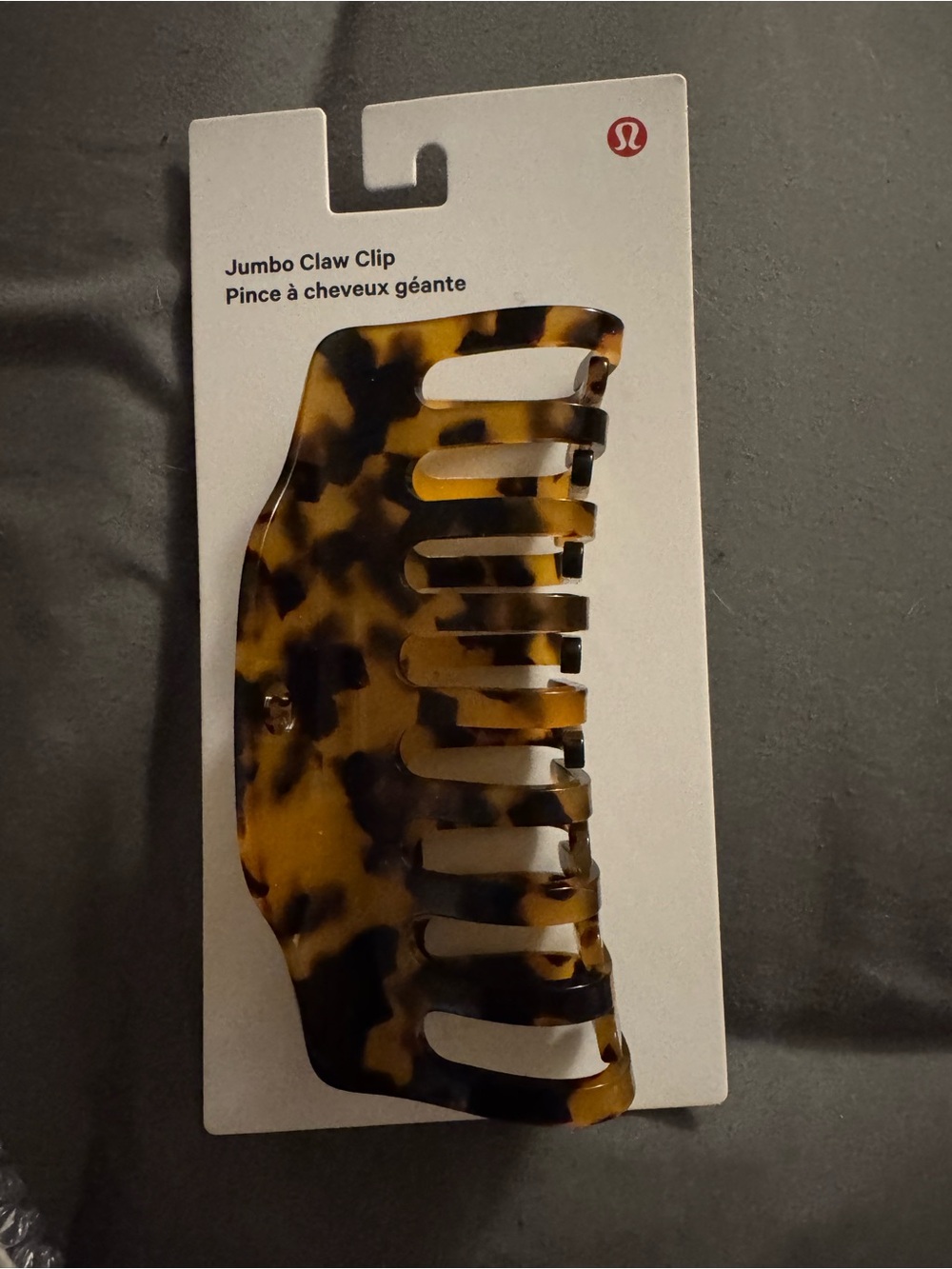 lululemon athletica Tortoiseshell Jumbo Claw Hair Clip - Brown & Black